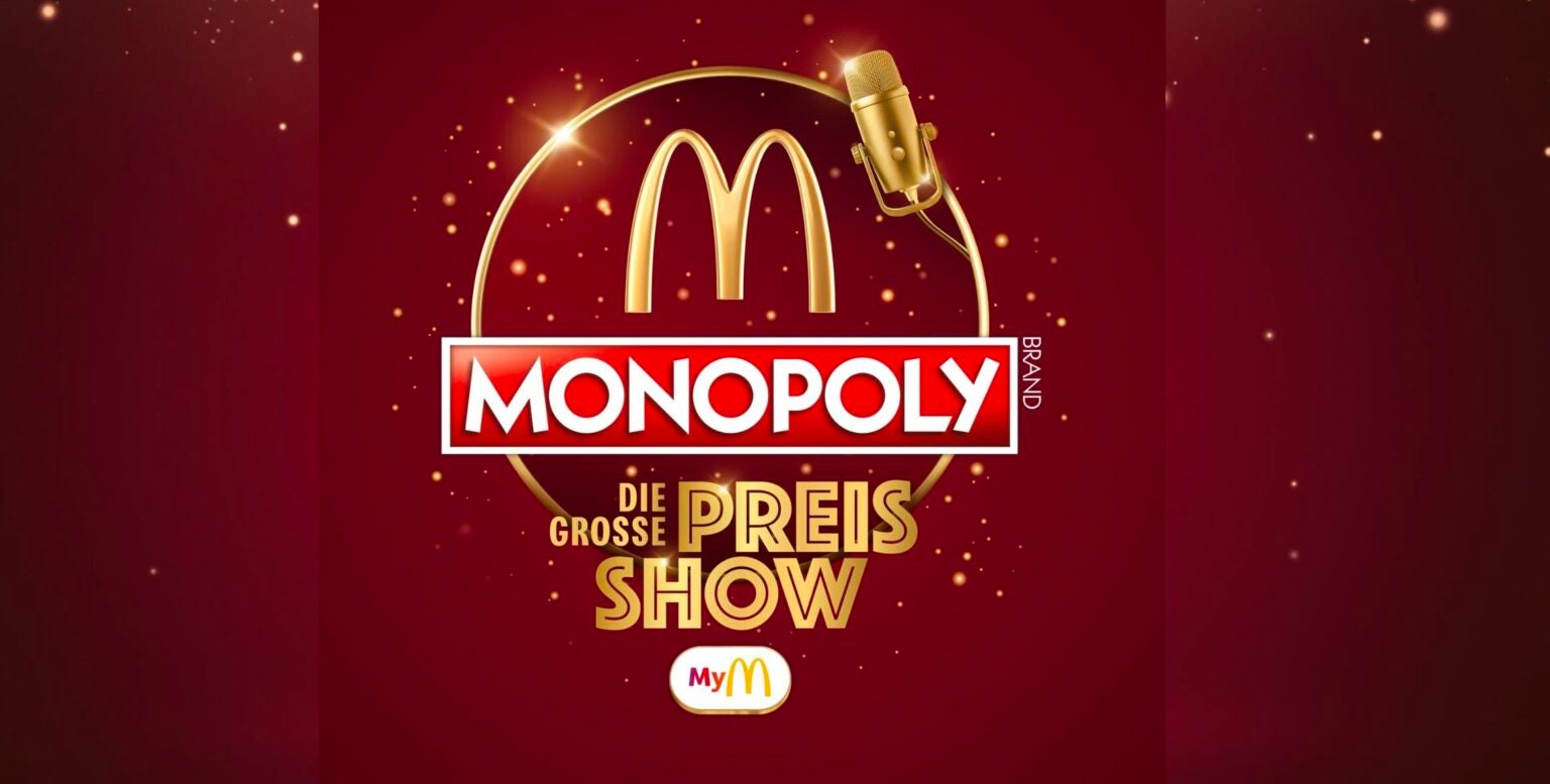 Logo en allemand de la campagne Monopoly chez McDonald’s en Allemagne